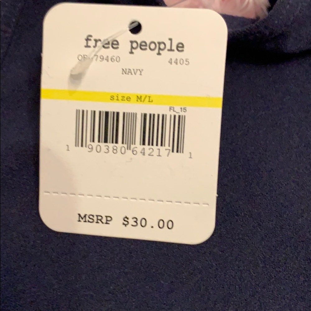 Free People Women’s Seamless Slip-Navy - Picture 4 of 6